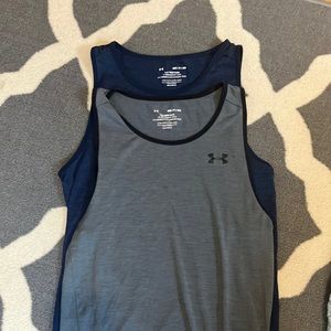 Bundle of two mens under armour active tanks size small